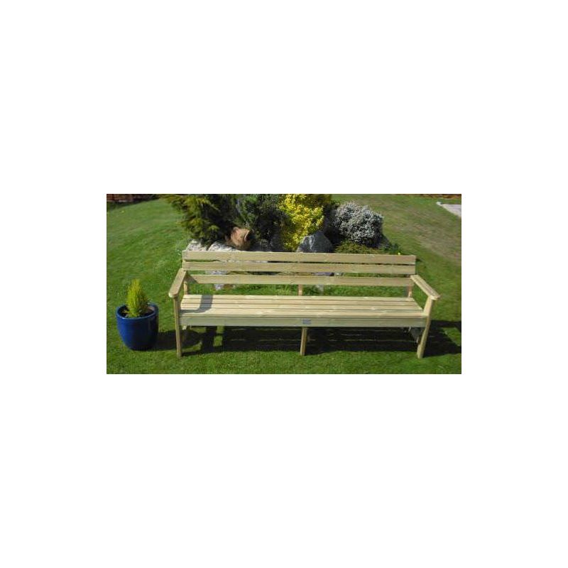 2.4m Swedish Redwood Garden Bench